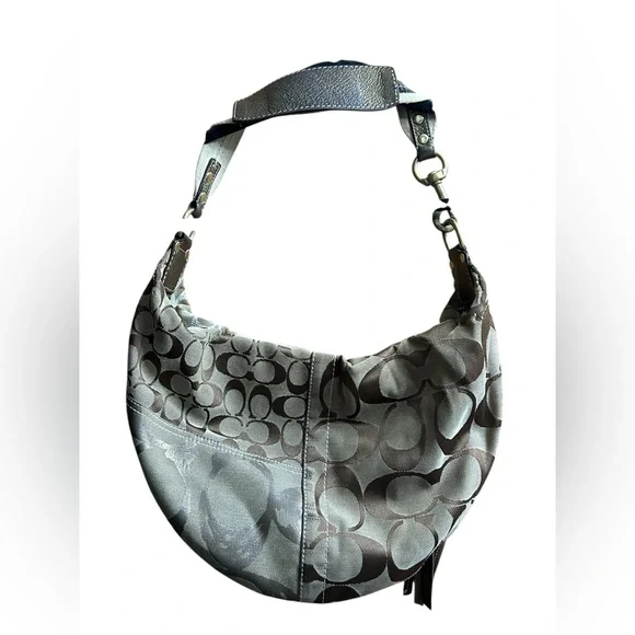 Coach vintage Hampton hobo shoulder bag All over big logo - Picture 6 of 9